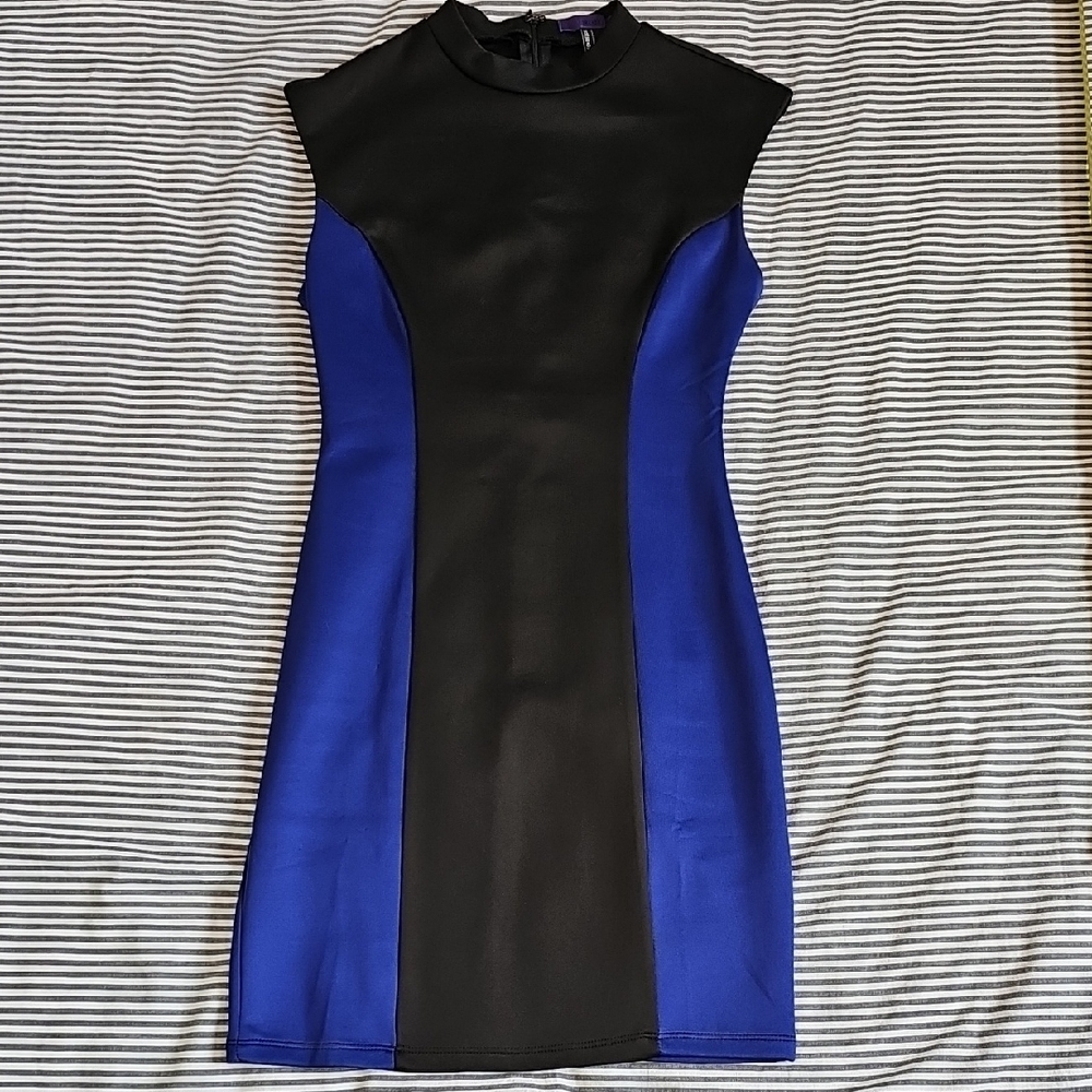 Sexy Black and Blue Women's Mini Dress
